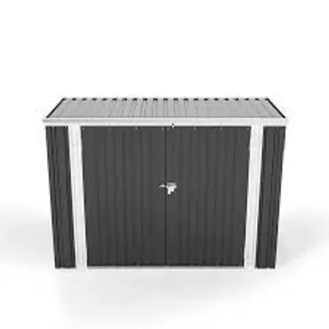BOXED ATRICE 6FT W × 3FT D METAL GARBAGE BOX (2 BOXES)