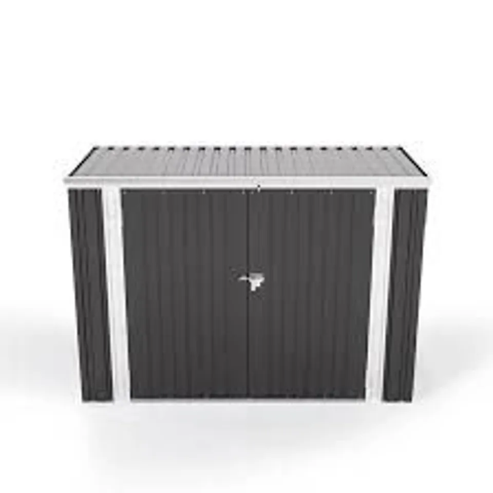 BOXED ATRICE 6FT W × 3FT D METAL GARBAGE BOX (2 BOXES)