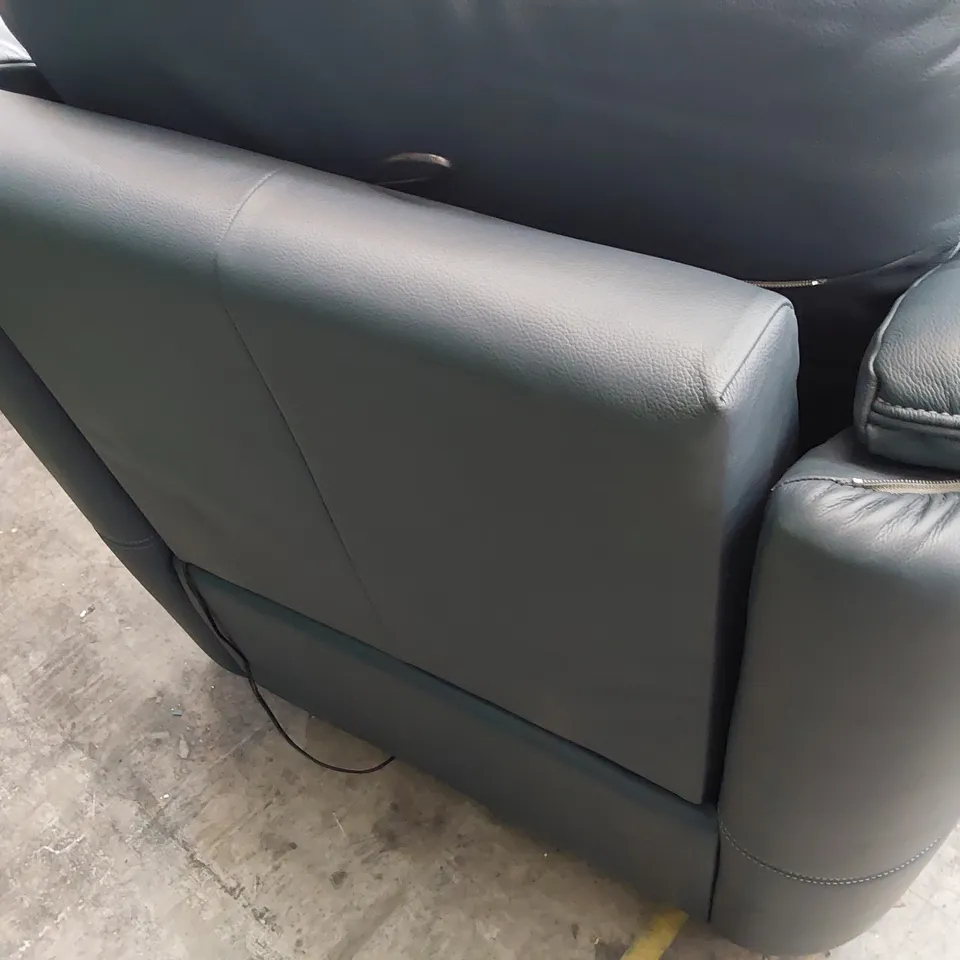 QUALITY BRITISH DESIGNER G PLAN JACKSON POWER RECLINING EASY CHAIR CAMBRIDGE NAVY LEATHER 