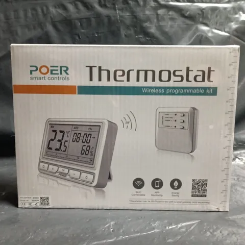 POER THERMOSTAT WIRELESS PROGRAMMABLE KIT