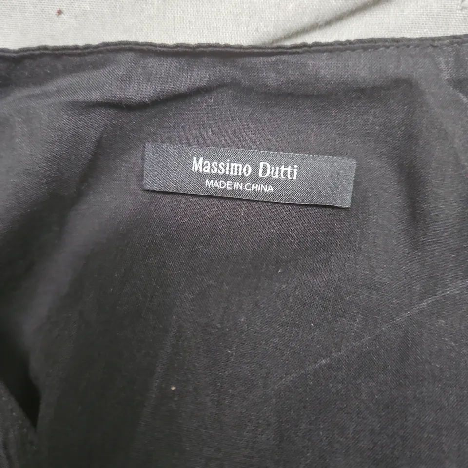 MASSIMO DUTTI BLACK SLEEVELESS DRESS, UK 12, MADE IN CHINA