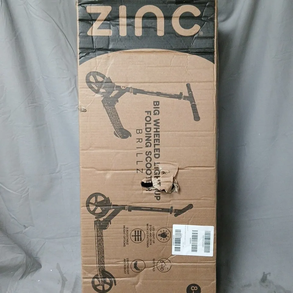 ZINC BIG WHEELED FOLDING BRILLZ SCOOTER - COLLECTION ONLY