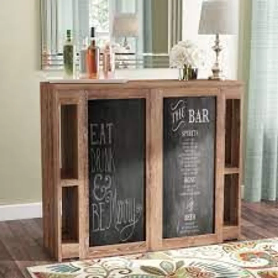 BOXED CAROLYN TRANSITIONAL BAR WITH WINE STORAGE (1 BOX) RRP £173.99