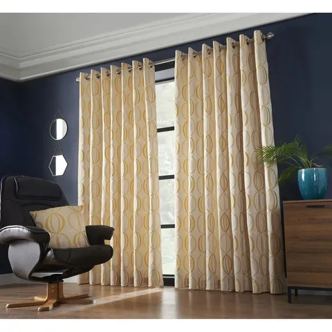 MALDONADO OWEN EYELET RING TOP ROOM DARKENING CURTAINS (SET OF 2)