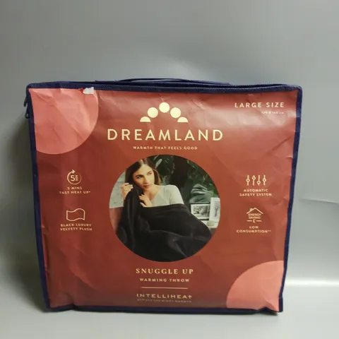 DREAMLAND WARMING THROW LARGE SIZE 120X160CM IN BLACK