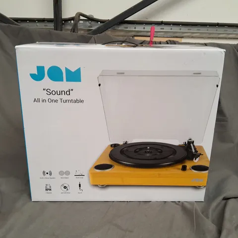 SET OF 3 BOXED JAM "SOUND" ALL IN ONE TURNTABLE