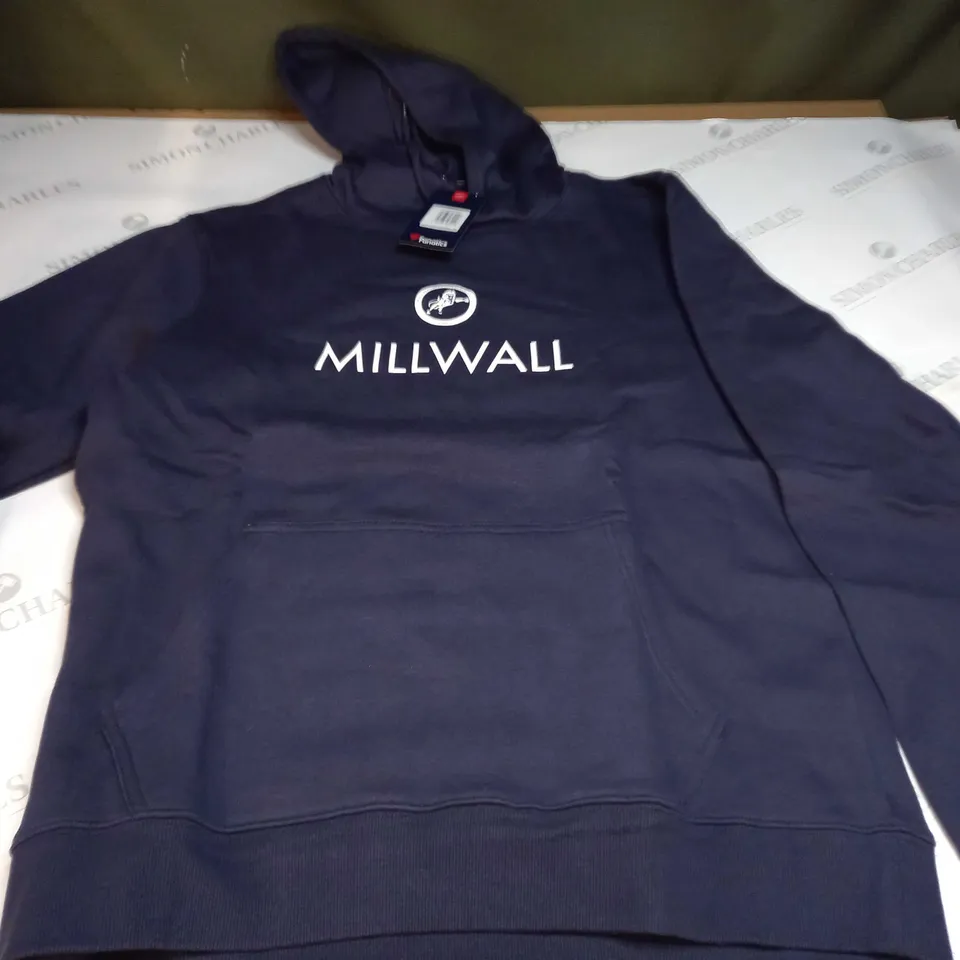 MILLWALL LOGO HOODIE - NAVY - XL