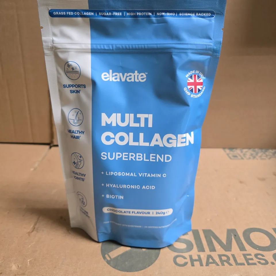ELAVATE MULTI COLLAGEN SUPERBLEND – CHOCOLATE FLAVOUR, 240G