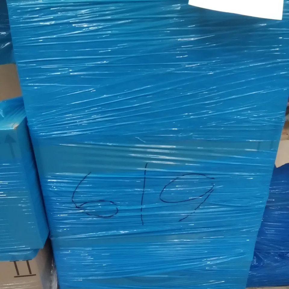 PALLET OF ASSORTED ITEMS INCLUDING VEGETABLE SORTING TOYS, DENTAL GUARDS, PASSPORT HOLDER, TRAVEL TOILETRIES BAG, NFL GIANTS SCARF, PET TRAVEL WATER BOTTLE