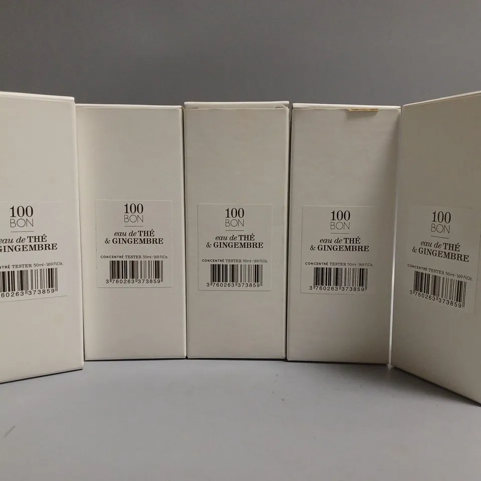 5 BOXED 100BON EAU DE THE & GINGEMBRE (5 x 50ml)