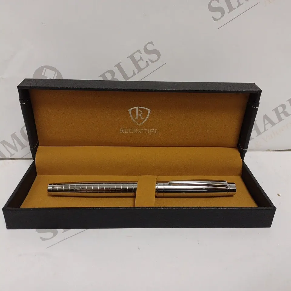 RUCKSTUHL STAINLESS STEEL LUXURY PEN WITH GIFT BOX 
