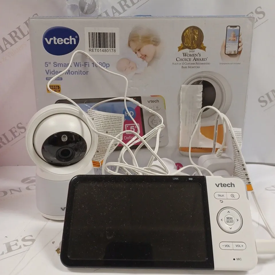 VTECH RM5754HD 5 INCH SMART WI-FI VIDEO BABY MONITOR
