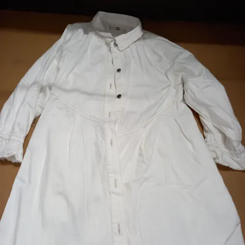 FREE PEOPLE WHITE SHIRT DRESS - SIZE S