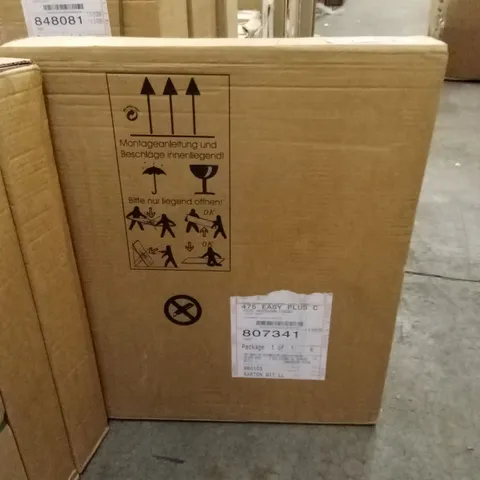 BRAND NEW BOXED STOCKHOLM 3 DRAWER BEDSIDE CABINET IN SILVER FIR AND GRAPHITE (1 BOX)