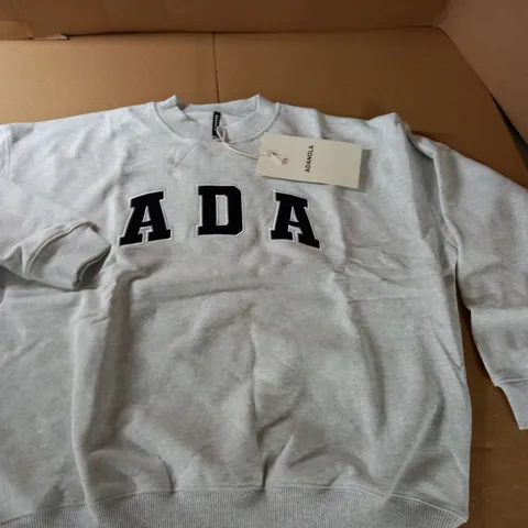 ADANOLA OVERSIZED SWEATSHIRT IN LIGHT GREY - XS