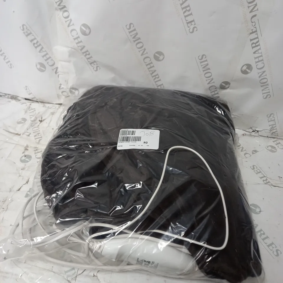 COZEE HOME HEATED TV BLANKET IN CHOCOLATE