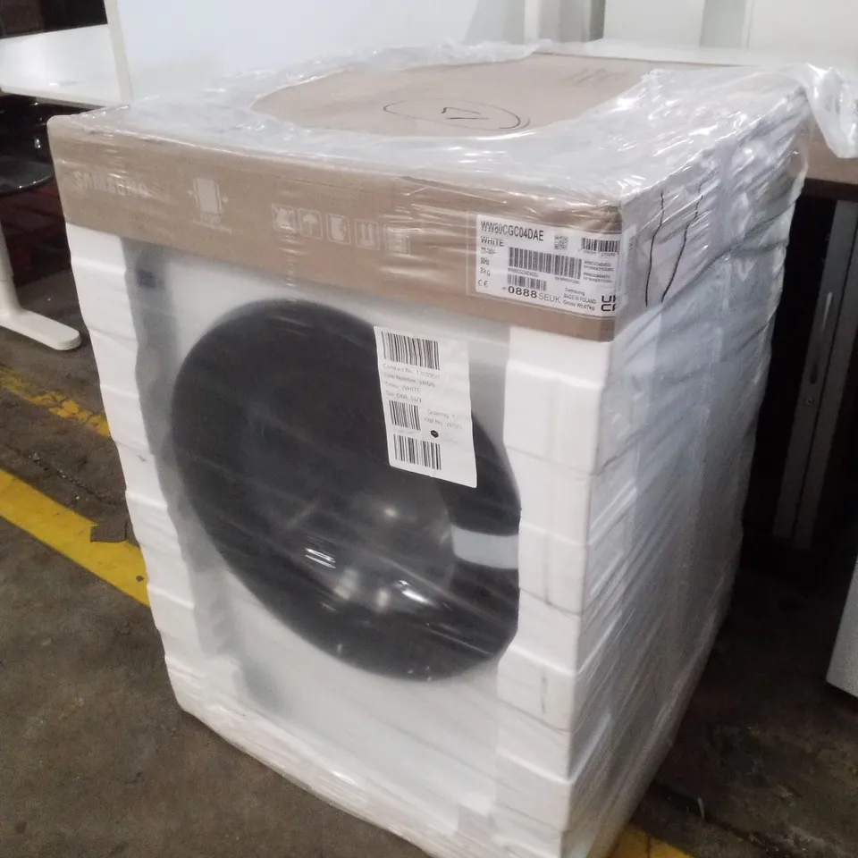 SAMSUNG SERIES 5 AI ENERGY WW80CGC04DAEEU 8KG LOAD, 1400RPM SPIN ECOBUBBLE WASHING MACHINE WITH SMARTTHINGS - WHITE