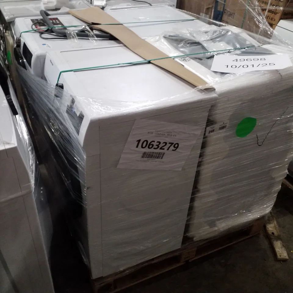 PALLET OF APPROXIMATELY 4 UNPROCESSED RAW RETURN WHITE GOODS TO INCLUDE;