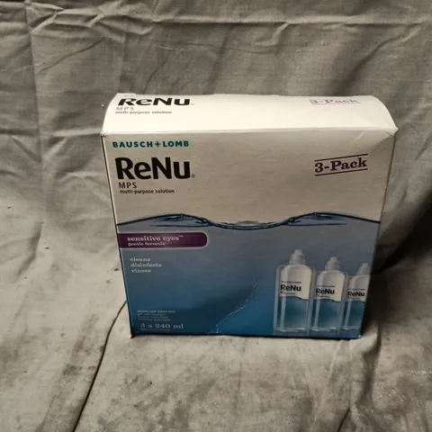 RENU MPS CONTACT LENS SOLUTION - 3 X 240ML (3-PACK)
