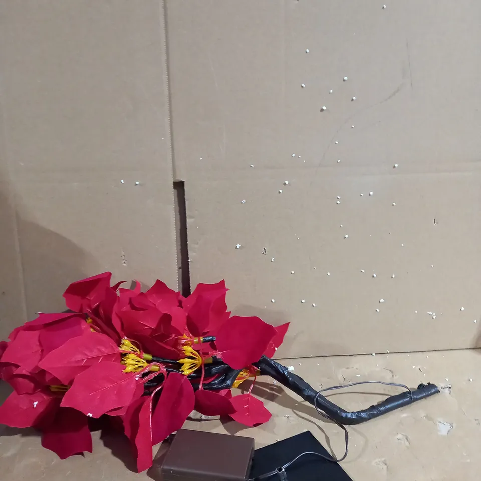 HOME REFLECTIONS PRE LIT POINSETTIA TABLE TOP TREE