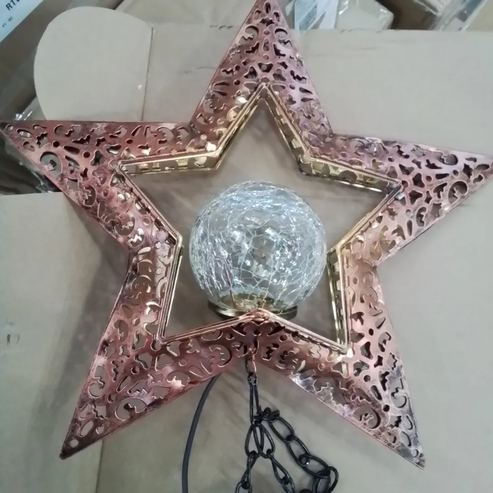BOXED SOLAR LED WIND-CHIME - STAR