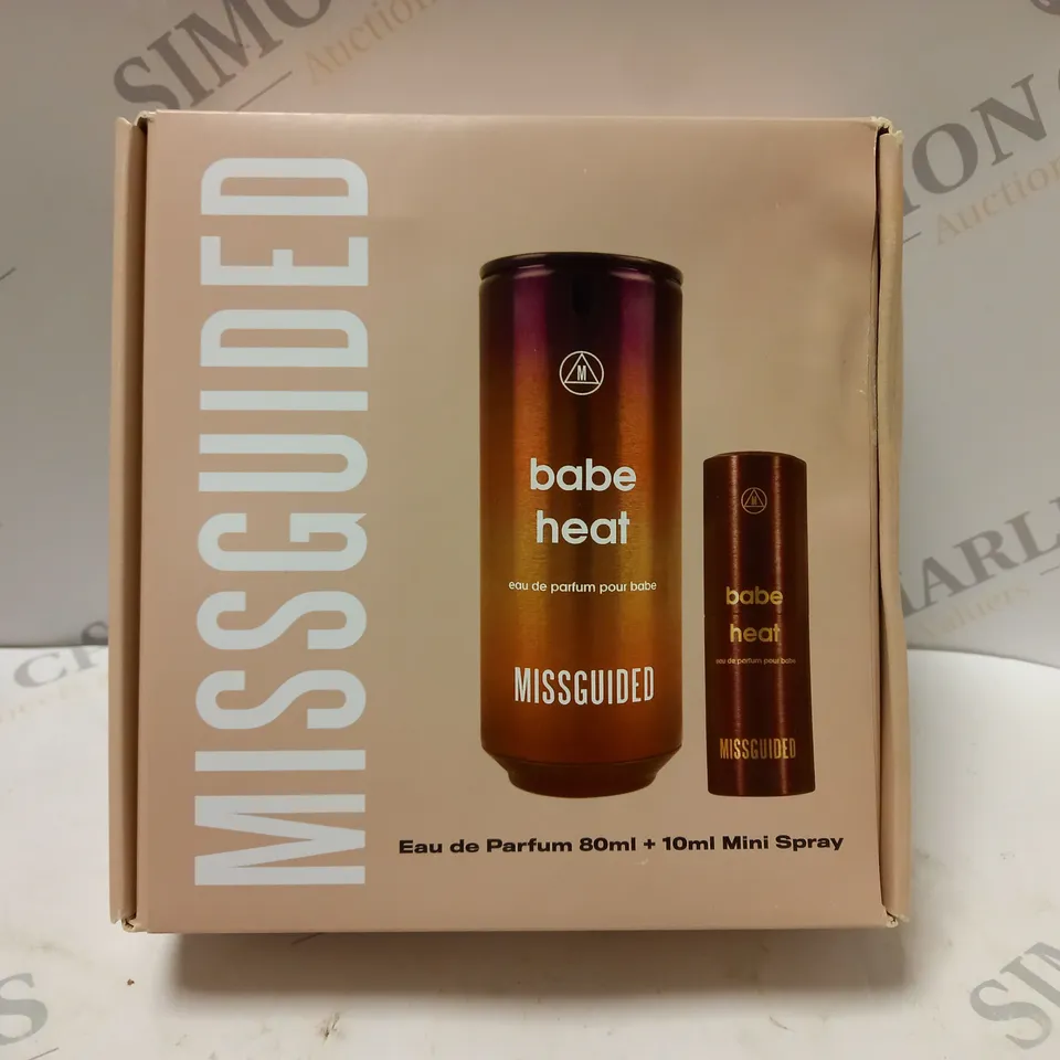 BOXED MISSGUIDED BABE HEAT EAU DE PARFUM WOMEN'S SPRAY GIFT SET 