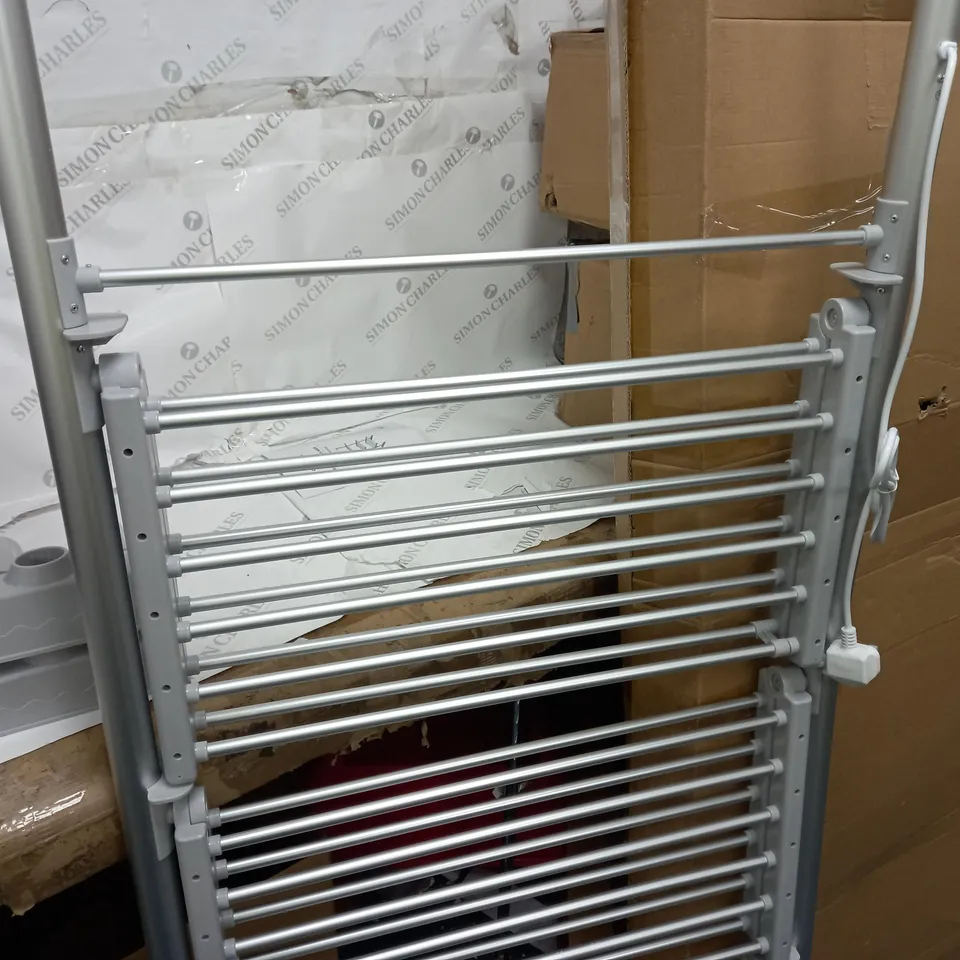 BOXED ORGANISED OPTIONS 3 TIER HEATED AIRER WITH 21M DRYING SPACE - COLLECTION ONLY