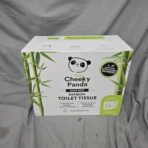 BOXED THE CHEEKY PANDA SILKY SOFT BAMBOO TOILET TISSUE 24 PACK