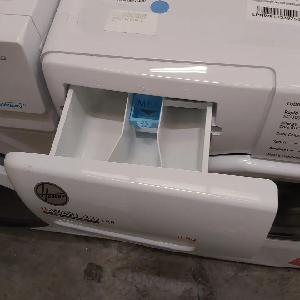 HOOVER H3W58TE 8KG 1500 SPIN WASHING MACHINE - WHITE