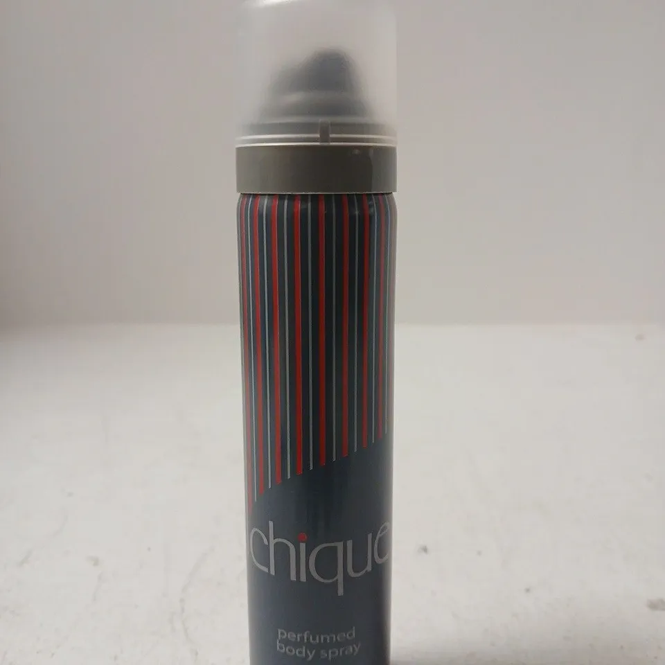 LARGE BOX OF APPROXIMATELY 15 CHIQUE BODY SPRAYS