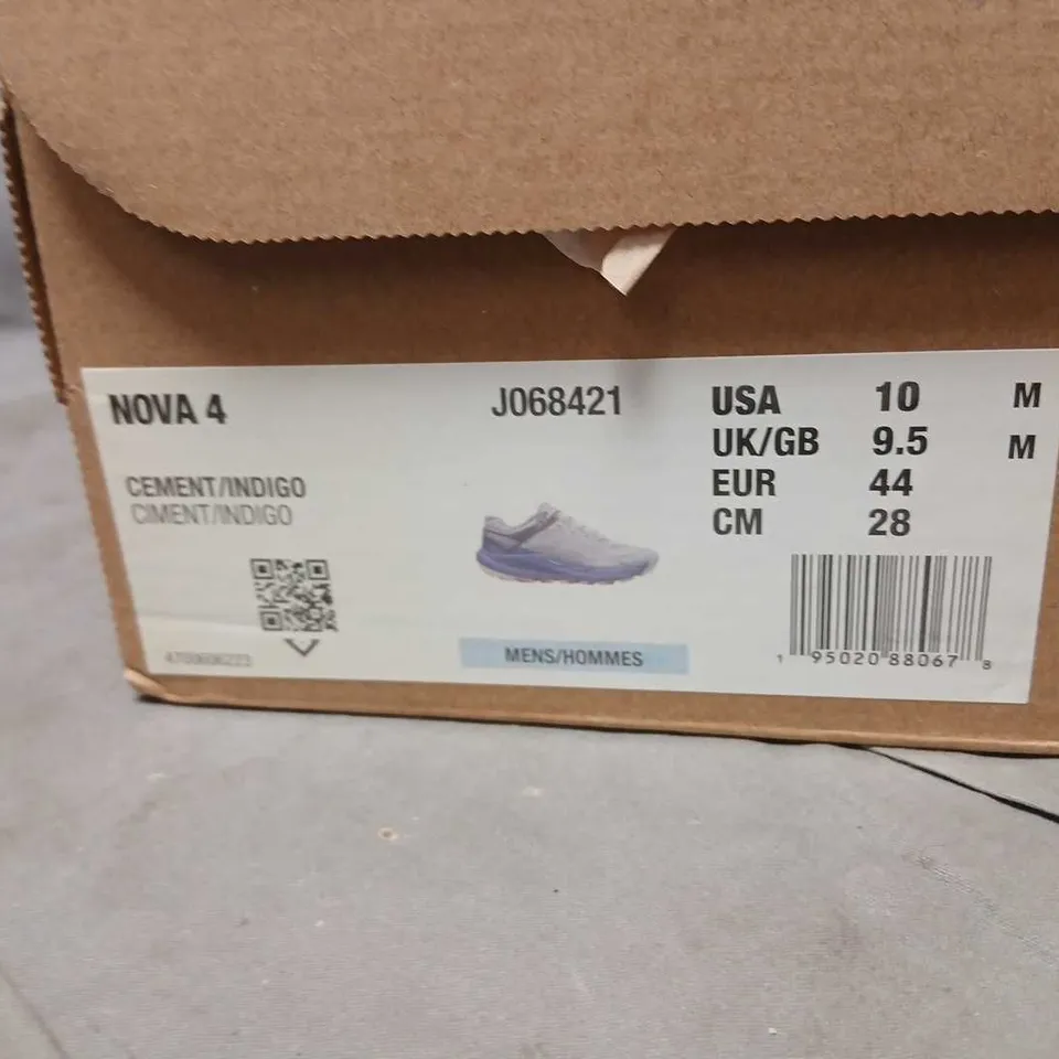 MERRELL NOVA 4 MEN'S RUNNING SHOES – UK 9.5 (US 10) – GREY/BLUE