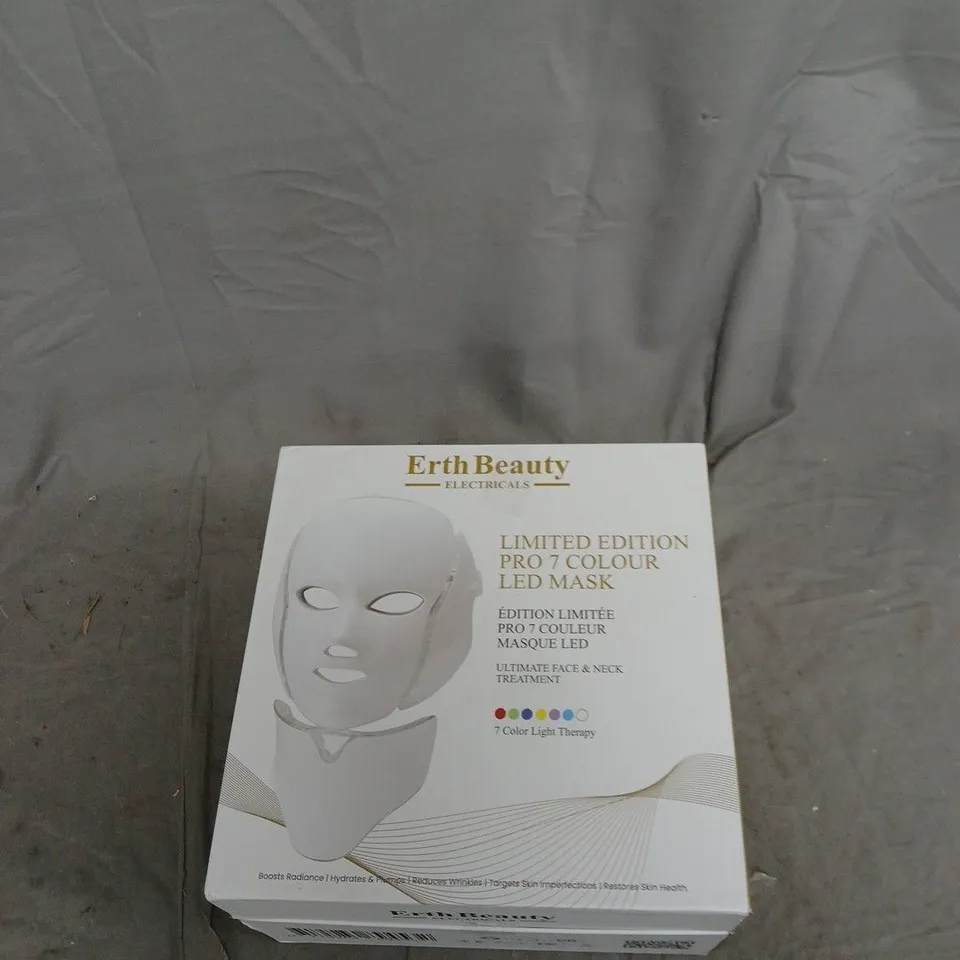ERTHBEAUTY LIMITED EDITION PRO 7 COLOUR LED MASK – FACIAL LED LIGHT THERAPY DEVICE
