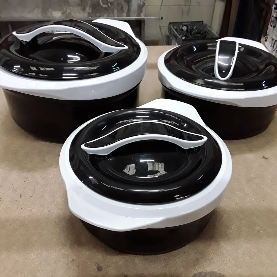 BOXED SQ PROFESSIONAL ZENITH 3PC INSULATED SERVING CASSEROLE SET 