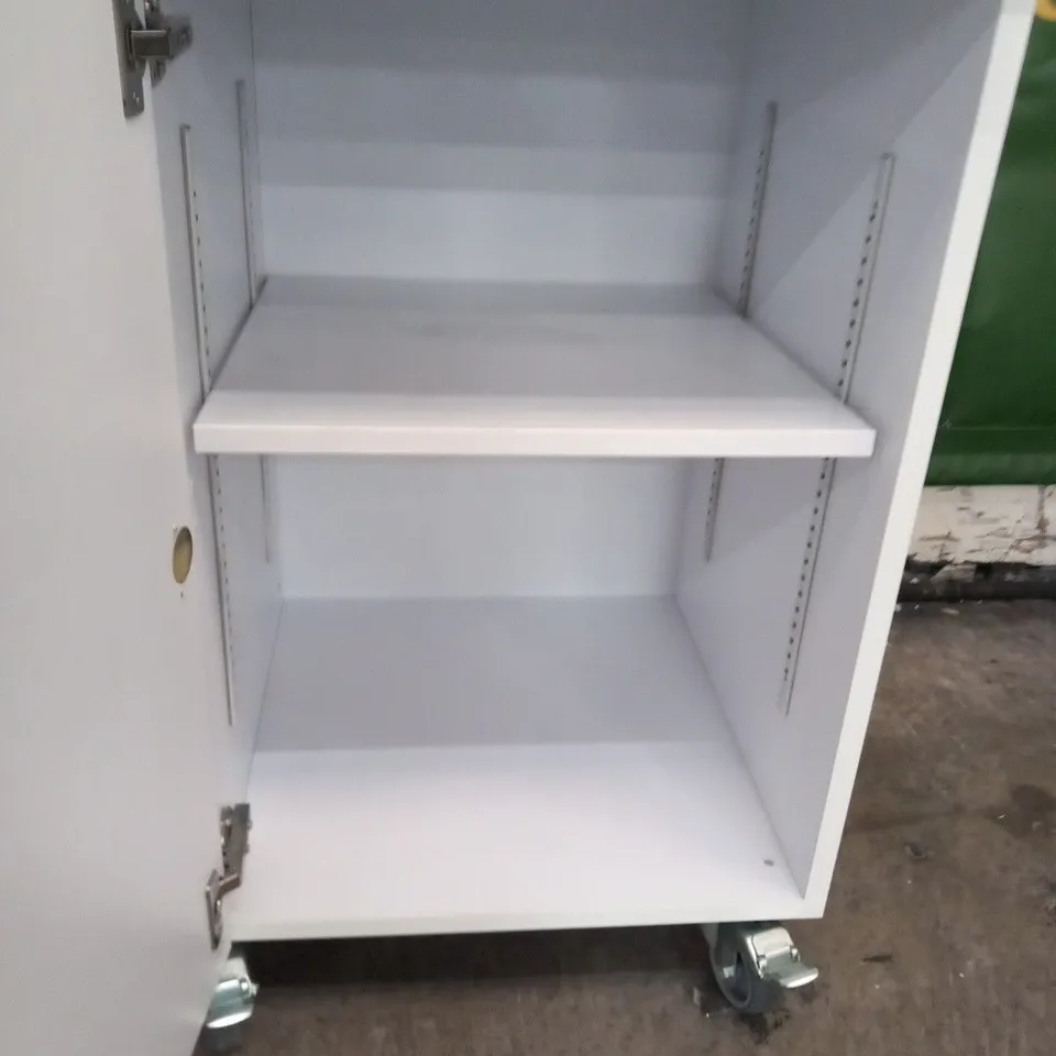 DOUBLE TABLETOP BASE UNIT WHEELED