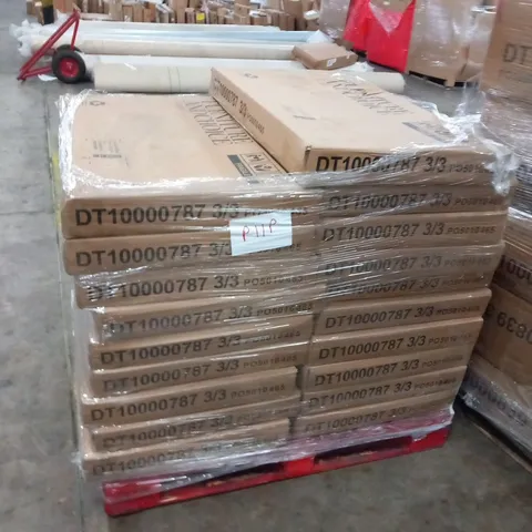 PALLET OF ASSORTED PEAKE WHITE MARBLE DINING TABLE PARTS