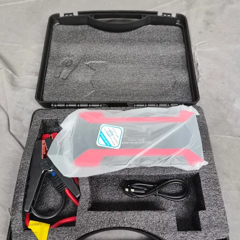 12V CAR JUMP STARTER IN HARD CASE WITH CABLES
