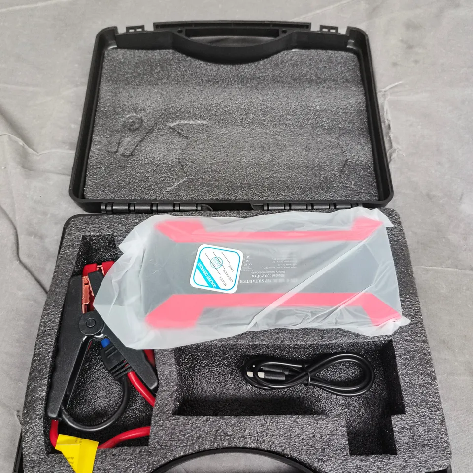 12V CAR JUMP STARTER IN HARD CASE WITH CABLES