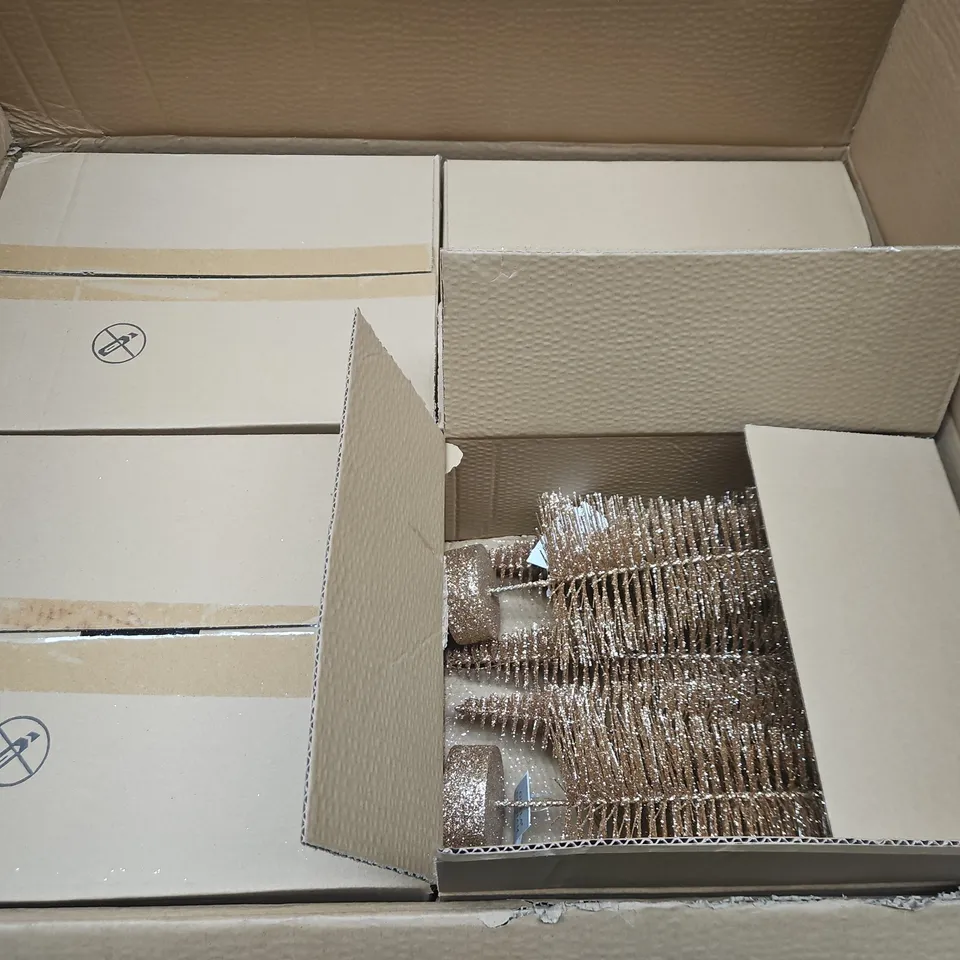 APPROXIMATELY 70 GISELA GRAHAM GLITTER TREE CHRISTMAS DECORATIONS