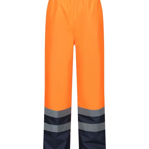 BRAND NEW REGATTA HIVIS INSULATED OVERTROUSERS IN ORANGE/NAVY - UK XXL
