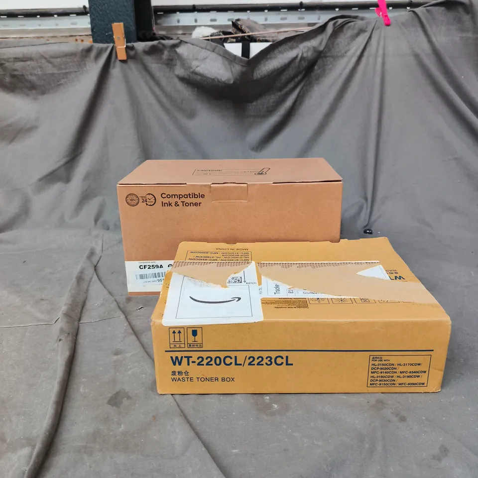 BOX OF APPROXIMATELY 10 ASSORTED PRINTER CARTRIDGE PRODUCTS