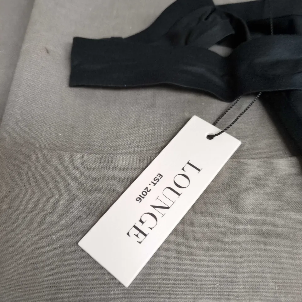 SET OF 3 LOUNGE BLACK THONG UNDERWEAR – WOMEN'S CLOTHING-SIZE S