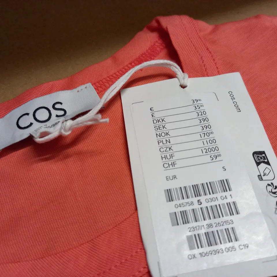 COS ORANGE WIDE FIT T-SHIRT - EUR S