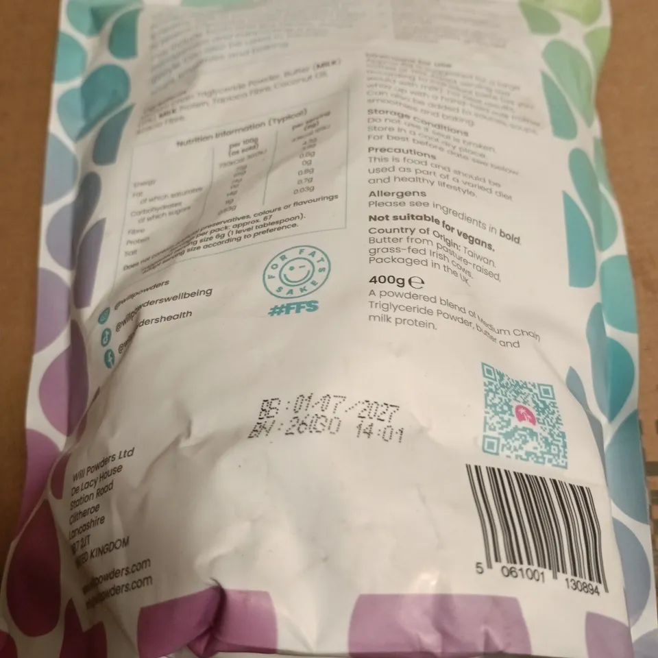 WILLPOWDERS MCT KETO CREAMER 400G