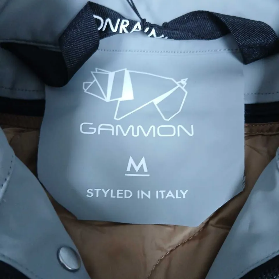 GAMMON GREY HOODED JACKET – SIZE M (MEDIUM) – STYLED IN ITALY