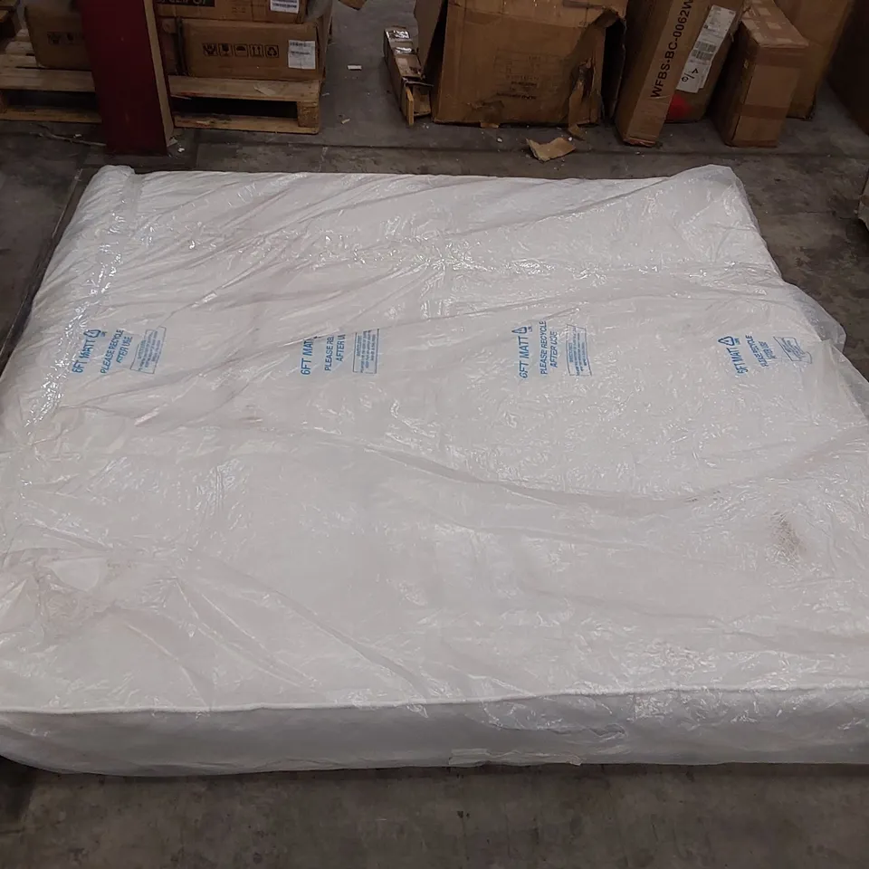 BAGGED QUILTO MEMORT SPRUNG OPEN COIL SUPER KING MATTRESS 