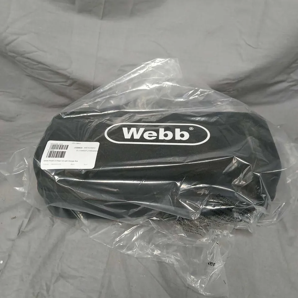 WEBB PRUNER & SHEAR SET WITH STORAGE BOX