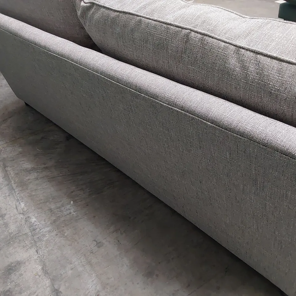 QUALITY BRITISH DESIGNER LOUNGE Co. FOUR SEATER SOFA GREY FABRIC 