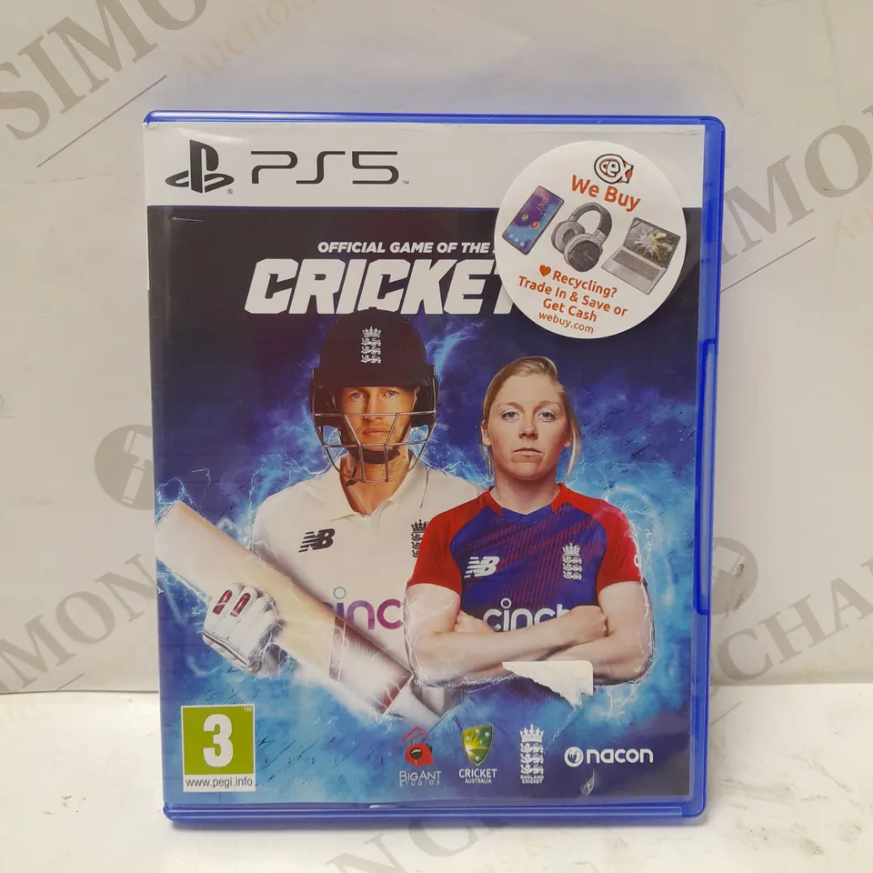 PLAYSTATION 5 CRICKET 22 OFFICIAL GAME OF THE ASHES