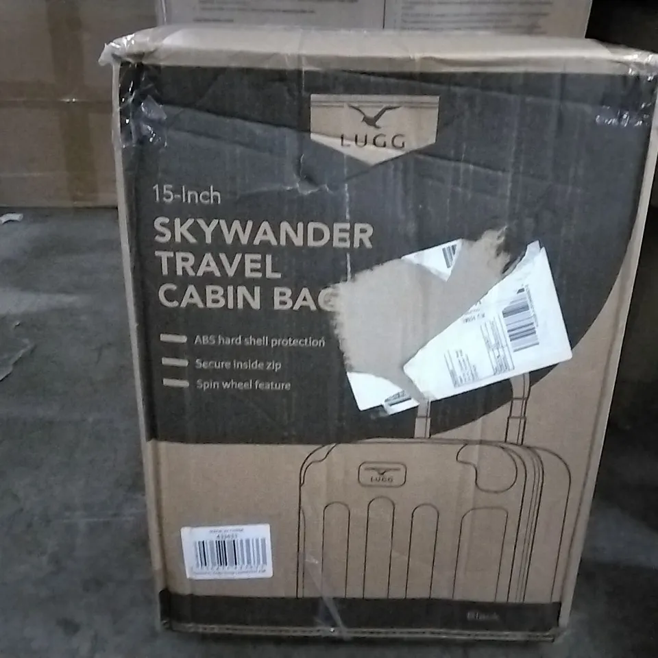 BOXED 15 INCH SKYWANDER TRAVEL CABIN BAG BLACK