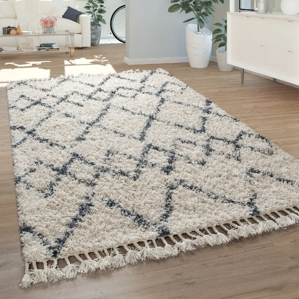 BRAND NEW BAGGED PACO HOME 757 NADOR RUG IN CREAM - 120 x 170cm